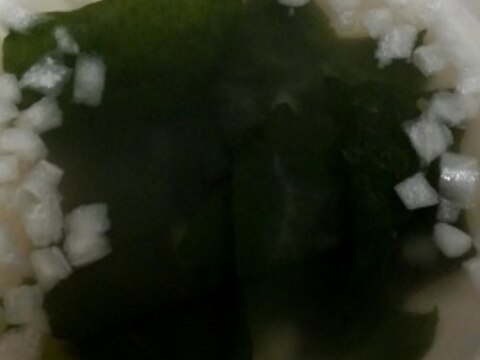 たまねぎわかめスープ